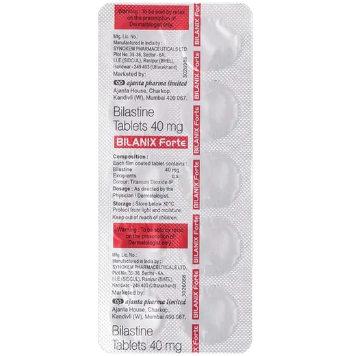 bilanix forte 40mg tablet 10's